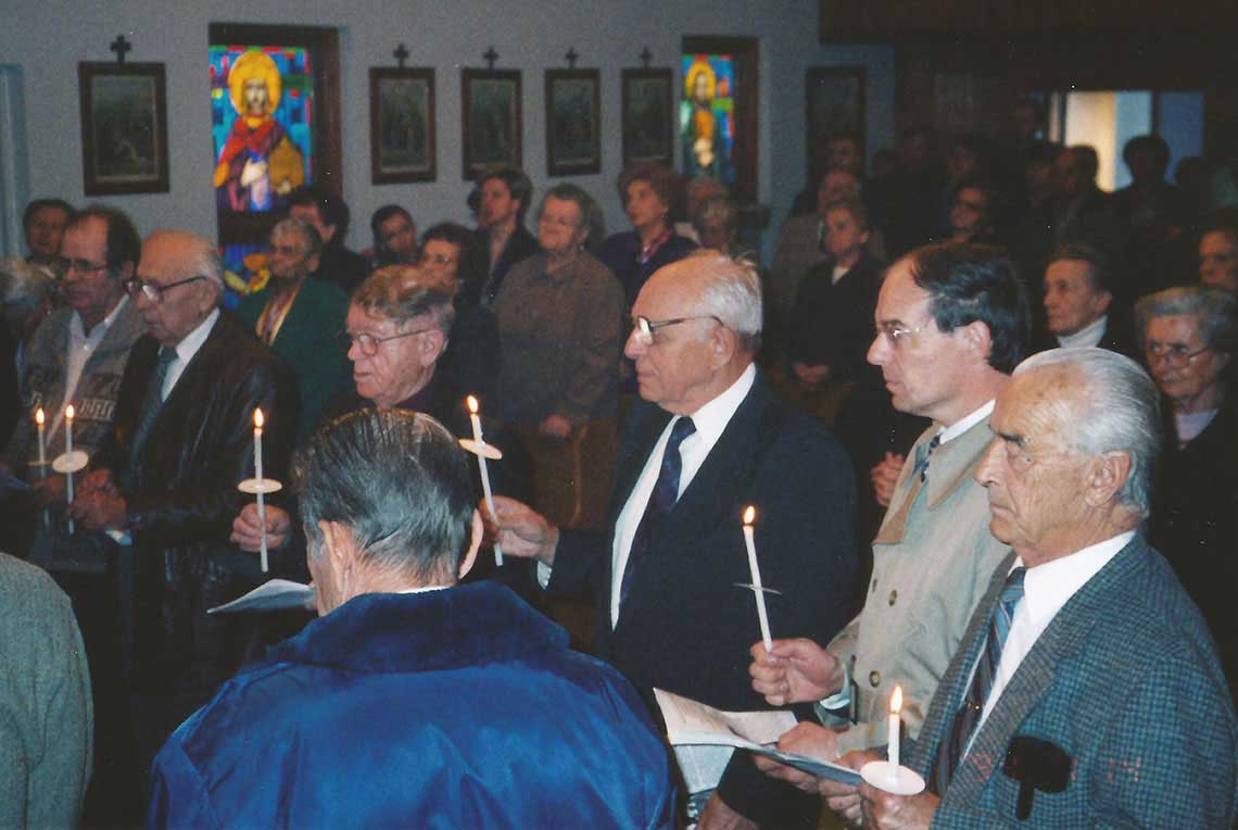 Blessing Brotherhood Serving in Ukrainian Byzantine Immaculate Conception Church in Palatine, Illinois