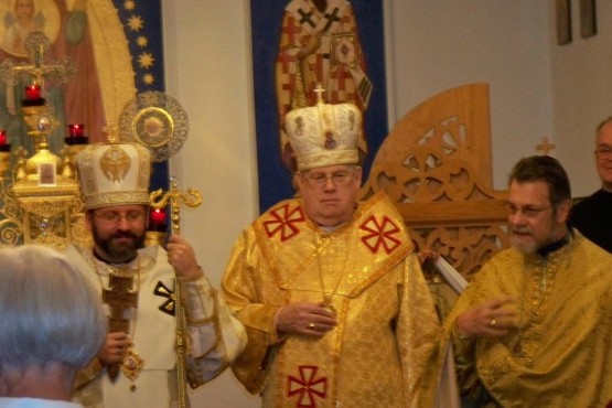Solemn of Patriarch Sviatoslav Shevchuk on Divine Liturgy at Immaculate Conception Ukrainian Catholic Church in Palatine, IL