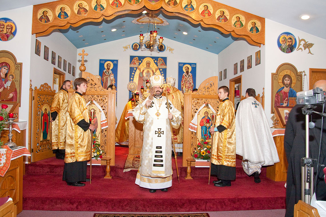 Mass with Patriarch Sviatoslav in Ukrainian Immaculate Conception Catholic Church in Palatine