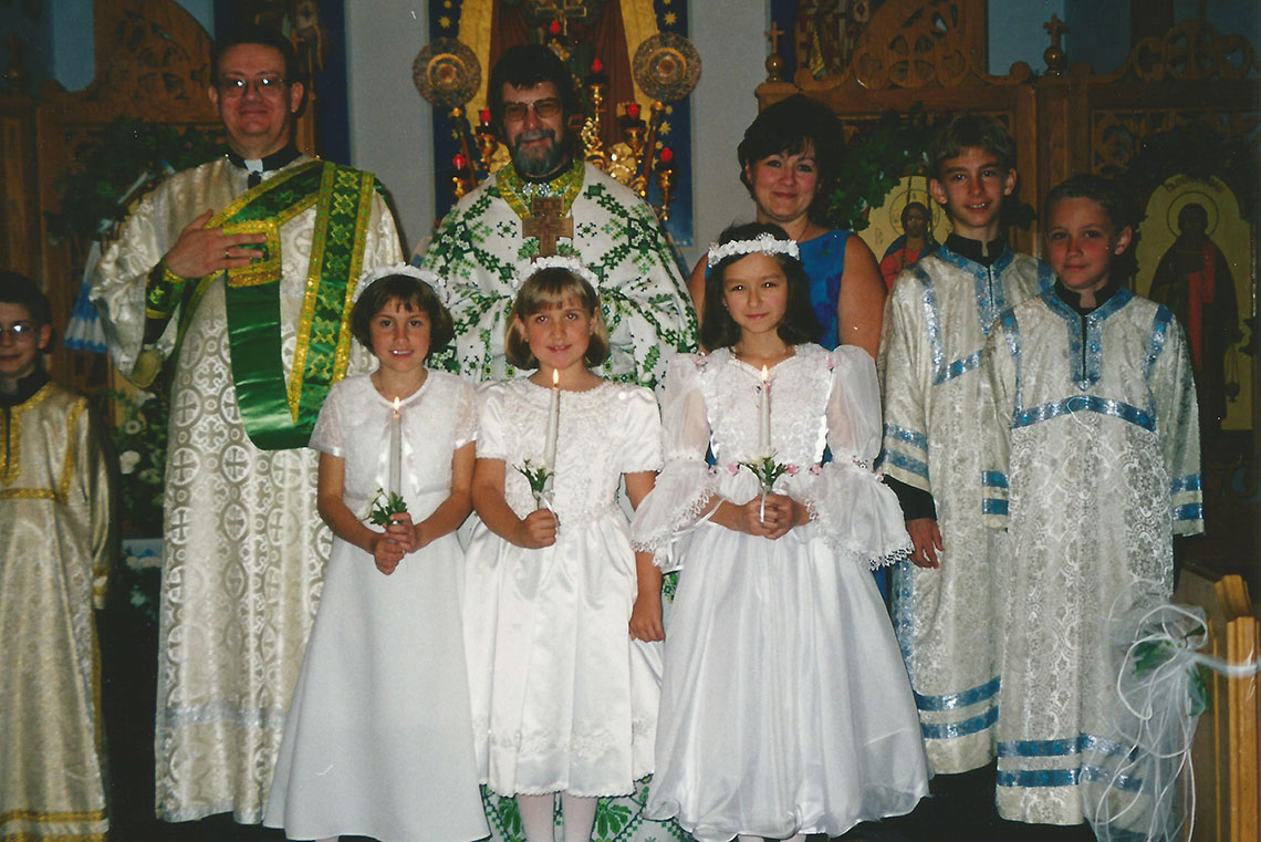 First Solemn Communion of Children at I.C. Ukrainian Catholic Church in Palatine, IL