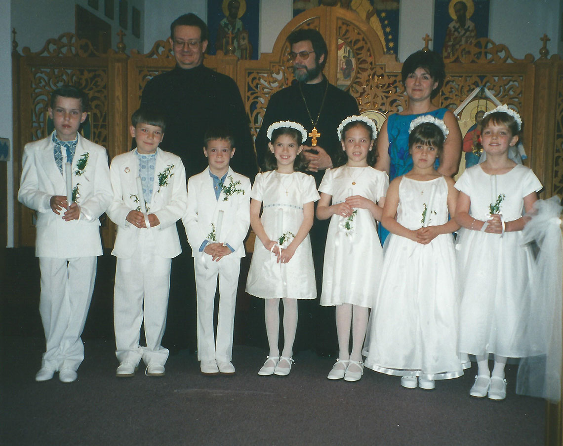 Boys and Gils Received First Solemn Communion at I.C. Ukrainian Catholic Church in Palatine, IL