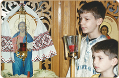 Altar Boys at Immaculate Conception Ukrainian Church in Palatine