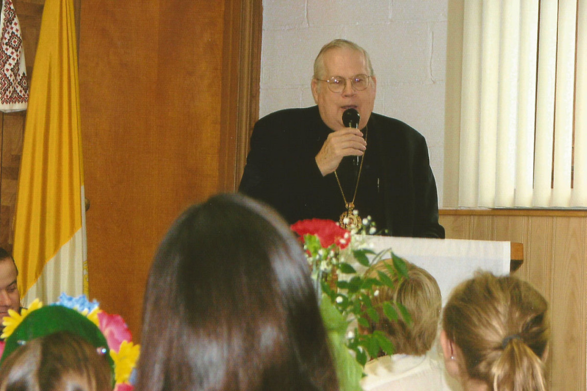 Bishop Richard's solemn for children at IC Catholic Church in Palatine, IL