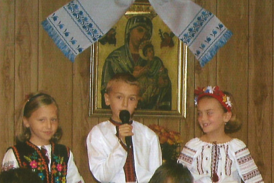Children performance at Immaculate Conception Ukrainian Church in Palatine, Illinois