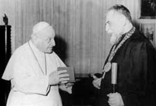 Pope John XXIII and Patriarch Josyf Cardinal Slipyj, 1963