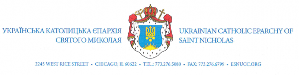 UKRAINIAN CATHOLIC EPARCHY OF SAINT NICHOLAS